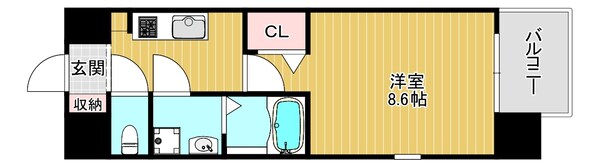 鴫野駅 徒歩7分 2階の物件間取画像